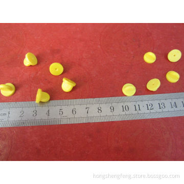 Yellow Color PVC Butterfly Clutch Pin Back for Garment Badge/Brooch